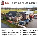 UvV -Elast- 50 Meter Kunststoff Absperrzaun grün Schutznetz Fangnetz Auffangnetz Fangzaun Bauzaun Sicherheitsnetz 50 m Rolle, 1 Meter hoch mobiler Zaun 80g je qm