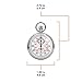MARATHON Single Action Mechanical Stopwatch, 2 Scale (1/5 sec & 1/100 min) 30 min Register