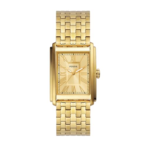 Fossil Zegarek Męski Carraway z Mechanizmem Kwarcowym I Trzema Wskazówkami, Koperta 30 mm, Bransoleta ze Stali Szlachetnej Fs6009