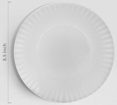 Miniatura 2 de Melange Juego de platos de ensalada de melamina 100% de melamina de 6 piezas (colección de platos de papel)  Platos de ensalada de melamina a prueba