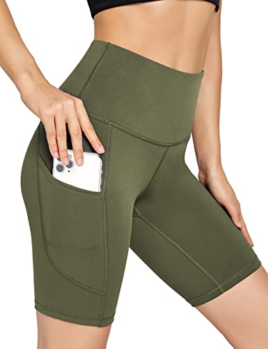 Short de motard taille haute femme UUE short d'entraînement de 20,3 cm