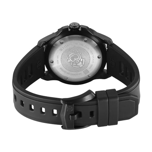 Image of Titan Zero Hour Diver's 100m Analog with Blue Dial Black FKM Strap Watch for Men - 10067KP02