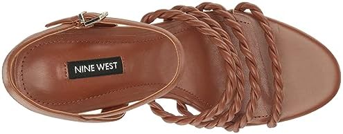 Nine West Women's RENEST Wedge Sandal, Brown 200, 10 | Image 4