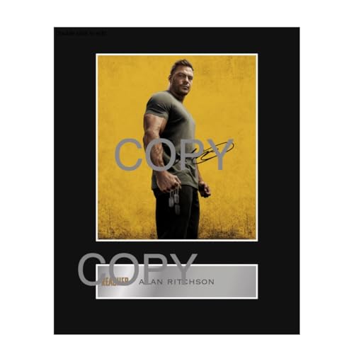 Alan Ritchson #1 Signed Digital Signed Mounted Photo Display Autograph Printed 10" x 8"