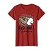Baseball Grandma Funny Leopard Heart Proud Baseball Grandma T-Shirt, Women, Cranberry Red, 3X-Large