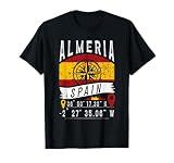 Almería Bandera España Coordenadas GPS De Almería Camiseta