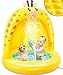 lenbest Piscina Inflable para Bebés, Hinchable Infantil, Piscina para Bebés Jirafa con Toldo Engrosado, Aspersor de Juego con Fondo de Burbuja Inflable de Doble Capa para Jardín/Piscina/Playa