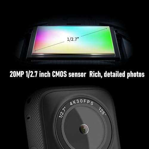 Wisoqu Action Camera 4K 64MP Pantalla táctil 1.4 pulg miniatura 3