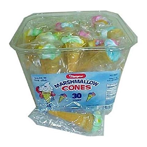 Marpo Yum Yum Marshmallow Cones, 30 Count, 5 Ounce Cover
