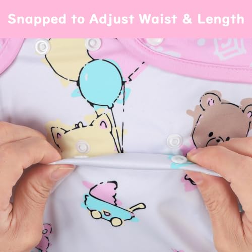 Image of Littleforbig Washable Adjustable Reusable Waterproof Cloth Adult Diaper Wrap Cover - Baby Cuties M