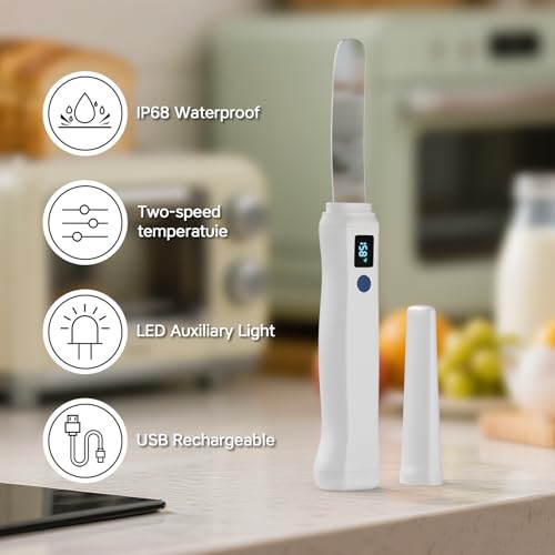 Awvlvwa Heated Butter Knife Spreader-Rechargeable Butter Melter, Cordless Butter Spreader Knife,Heats up in Seconds,Quickly Melt Cold Butter, Jam,Coconut Oil by Awvlvwa - Image 3