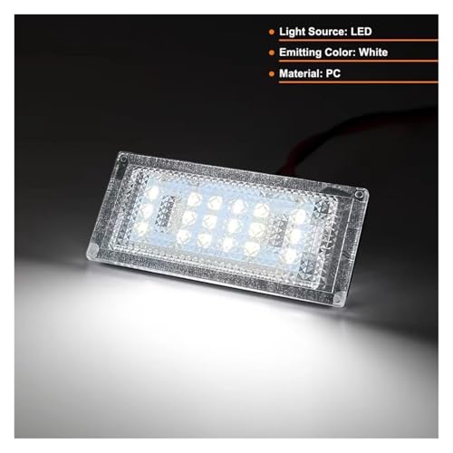 Luz LED matrícula E46 M3 Coupé 2005 lámpara impermeable de coche 5