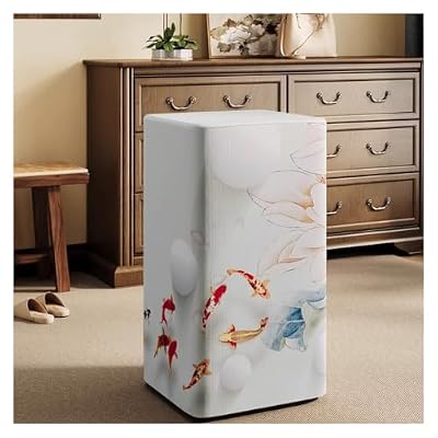 Dust Cover for Open Cabinet, Custom Size Furniture Protective Enclosure with Stretch Hem, Safe Lock Box Cover for Appliances