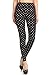 Leggings Depot High Waisted Plaid & Wild Print Leggings for Women-Full Length-R885, Polka Dots, Plus Size