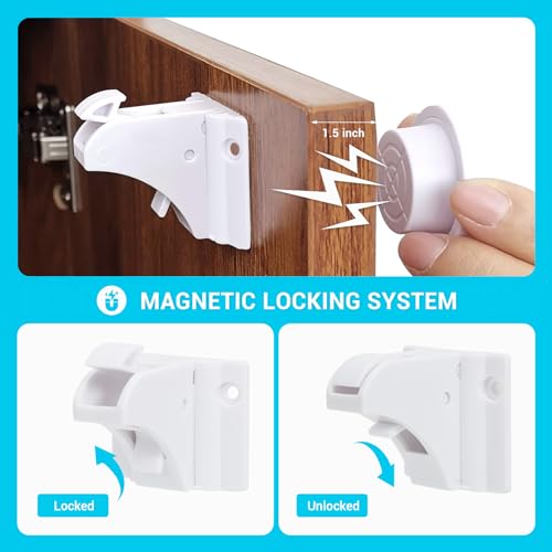 Baby Proof Kit, 105 Packs Baby Proofing Kit Essentials Child Proofing Appliance with Cabinet Locks, Door Lever Corner Guards and Outlet Covers - All-in-one Super Value Child Proof Kit - Thumbnail 6