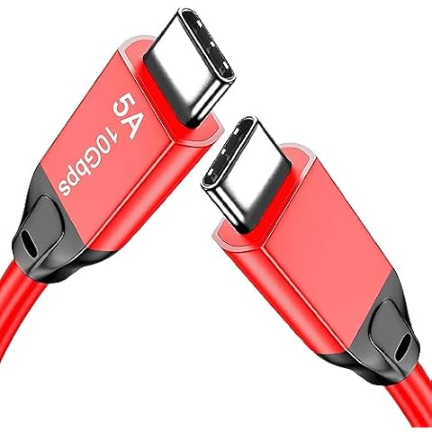 Grtoeud USB C to USB C 3.1 Cable 10FT, 10Gbps USB 3.1 Gen 2 Cable, 4K@60Hz Monitor Cord and 100W Fast Charging with E-Mark for Thunderbolt 3/4, MacBook Pro/Air,iPad Pro,Oculus, SSD,Galaxy S23(Red) Cover