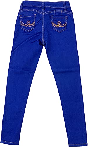 Image of ToBeInStyle Girl's Denim Easy Styling Classic Timeless Everyday Jeans Zip-Up Closure