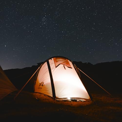 Image of Night Cat Ultralight Tunnel Tent: Waterproof Lightweight Two People Backpacking Tent for Outdoor Camping Hiking Treeking with Double Layers Aluminum Poles and Footprint