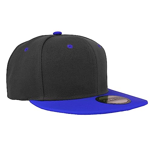Image of Gelante Plain Blank Flat Brim Adjustable Snapback Baseball Caps LOT 6 Pack