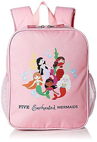 Pre K Backpack for Girls-Small Mermaid Backpack- 12 inch Preschool Backpack-PInk