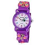 Zeiger Orologio Bambino Watch bambina ragazza 3D modello Butterfly Purple...