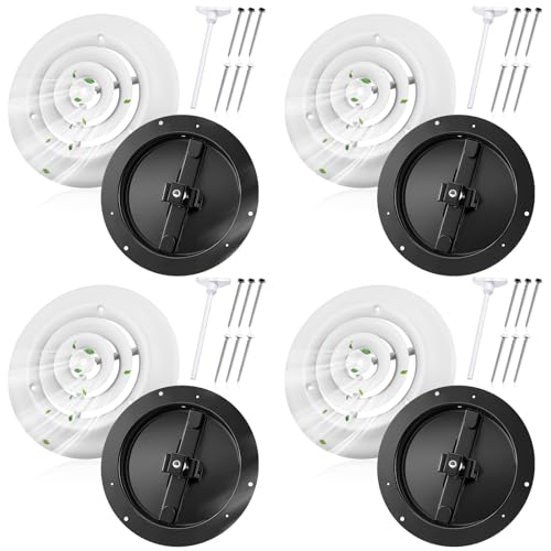 Therwen 4 Pack 6 Inch Round Vent Cover