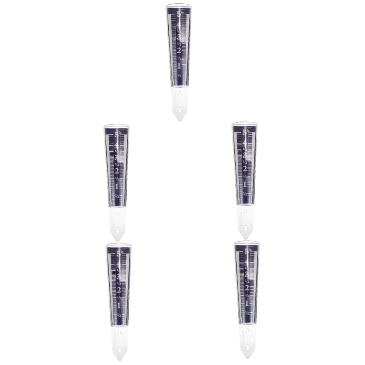 Toyvian 5stücke Transparenter Regenmesser Mit Garten Regenmessröhre Für Präzise Niederschlagsmessung Im Freien Für Rasen Und Pflanzenpflege
