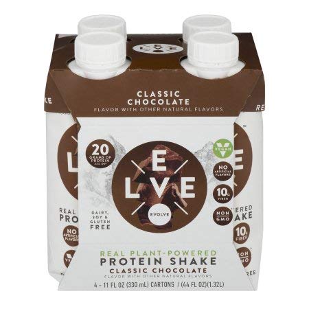 Evolve Real Plant-Powered Protein Shake - Classic Chocolate (Pack Of 6)6 #TOP16