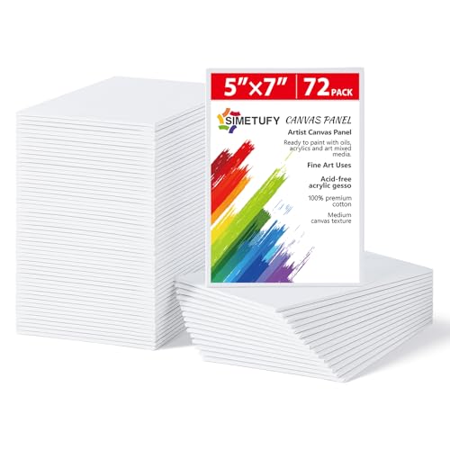 Simetufy 38 Pack Canvas Boards for Painting 11 x 14 inch, Blank Canvas Panels- Gesso Primed Acid-Free 100% Cotton for Acrylics Oil Watercolor Tempera Paints by Simetufy - Used condition - US$30.37