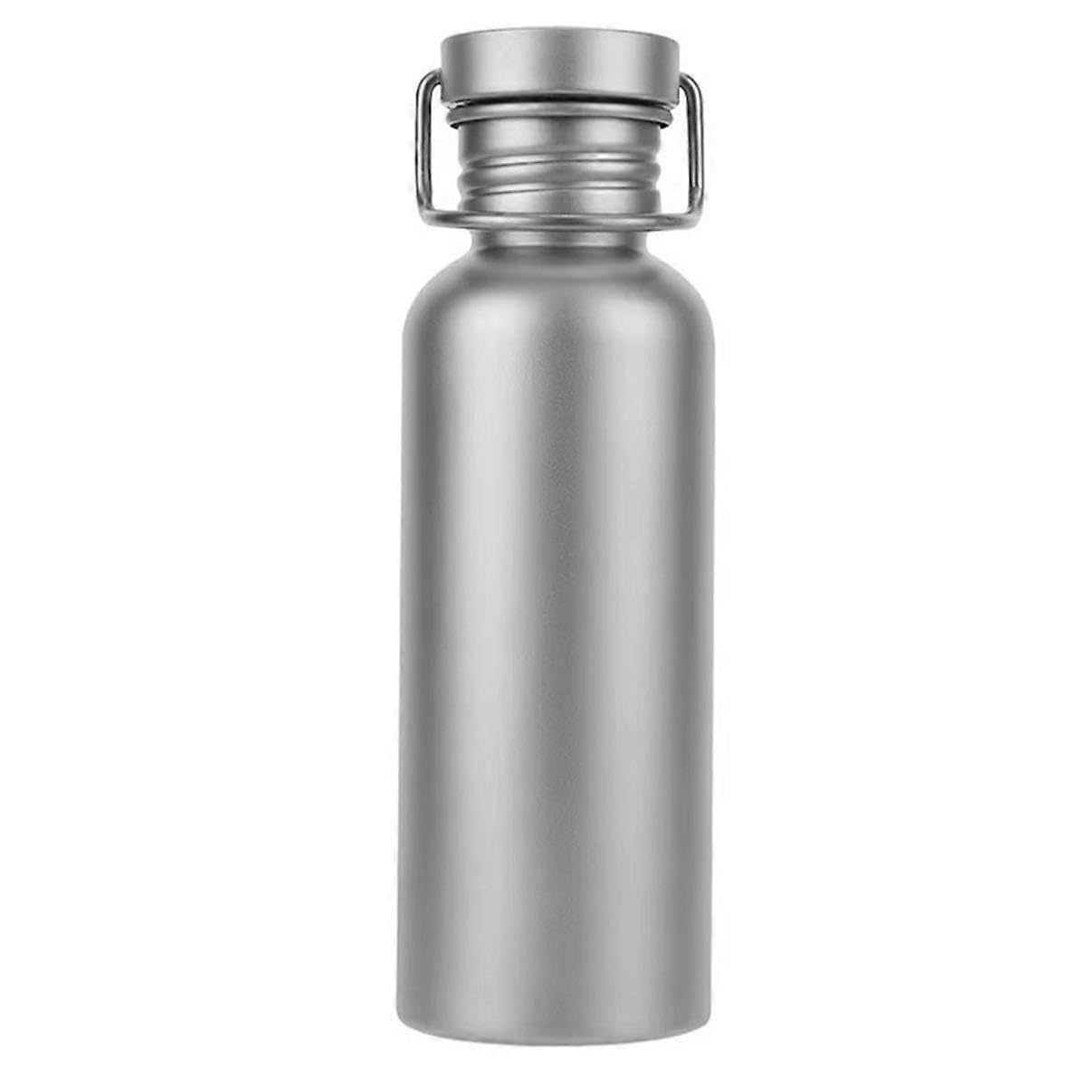 JOYHAPPST Titanium Water Bottle 600ml - Ultralight, Leak-Proof, Reusable Sport Bottle for Cycling, Hiking, Camping