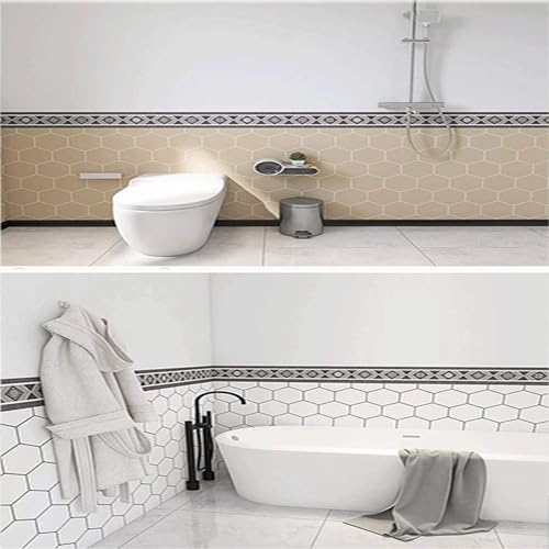 9,8 pés borda de papel de parede casca e vara borda de papel de parede à prova d'água autoadesivo p