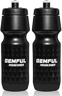 GEMFUL Cycling Water Bottle BPA Free 750ml 2 Pack for Sports Gym