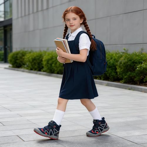 Image of Mishansha Kids Water Resistant Hiking Boots, Boys Girls Anti Collision Anti-Skid Athletic Outdoor Ankle Adventure Trekking Shoes