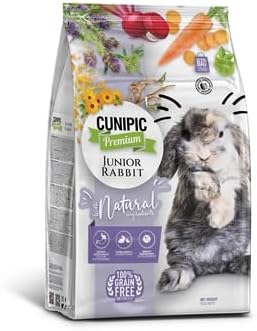 Alimento Premium para Conejos Baby Junior Rabbit Cunipic para Conejo Baby, Alimento Completo y equilibrado | minerales, vitaminas y ácidos grasos Omega 3-700 gr