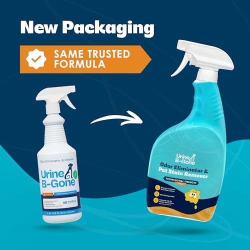 Image of Urine B-Gone Enzyme Cleaner for Human, Cat & Dog Urine, Citrus, 32 oz