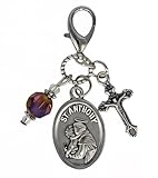 Two Beloved Saints in One Charm: Features detailed images of Saint Anthony and Saint Francis, offering spiritual protection, guidance, and comfort Convenient Clip Attachment: Comes with a secure lobster-style clip—perfect for attaching to keychains, ...