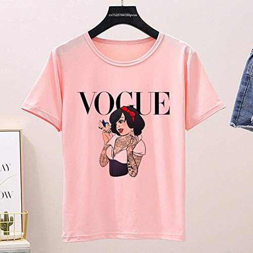 Gráfico de Verano Las Mujeres Camiseta, Mujer Divertido Vogue Camiseta, Tapas de...
