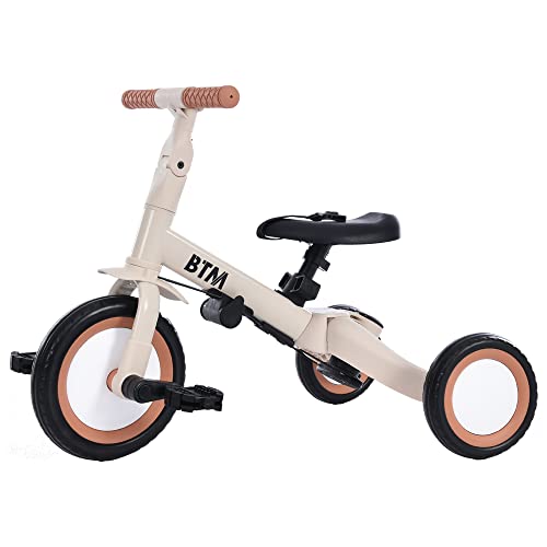 三輪車 手押し棒付き 一台4役 折り畳み 三輪車 子供用 自転