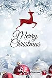 MERRY CHRISTMAS: A5 Notizbuch KARIERT MERRY | CHRISTMAS | WEIHACHTSPYJAMA | DAMEN | WEIHNACHTSGESCHENK | NOTIZBUCH | FELL | ROT | WEIHNACHTSMANN | WEIHNACHT