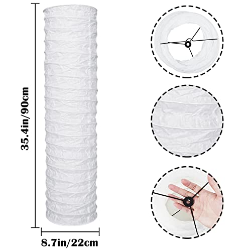 Fercaish Paper Floor Lamp Shade, Foldable And Minimalist Style Rice Paper Lamps Classic Modern Paper Floor Light Bulb Cage Guard For Living Room Bedroom Décor #TOP1