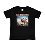 OCS Zertifiziert Metal Kids Iron Maiden (Trooper) - Kinder T-Shirt, schwarz, Größe 104 (4-5 Jahre), offizielles Band-Merch