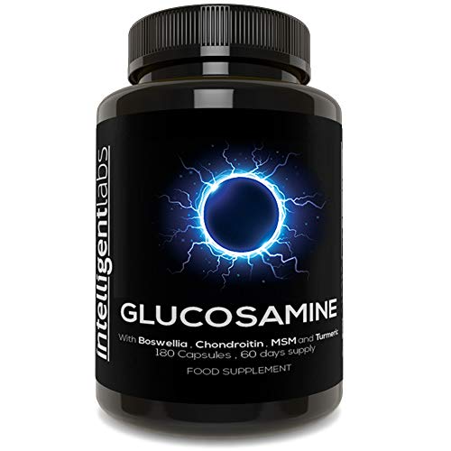 Complexe de sulfate de glucosamine à triple concentration 1500 mg, avec boswellia, chondroïtine, HARSAH et curcuma