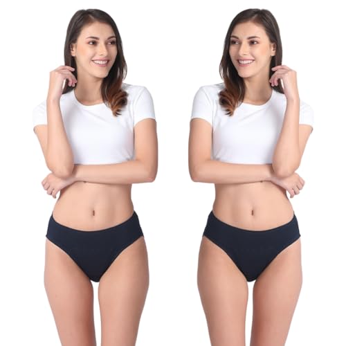 Image of Adira | Hipster Panties for Women | Period Panties for Women Leak Proof & Breathable | Hipster Fit for Medium Flow | Use with Pad for Non Icky Feeling | Patented Design | Pack of 2
