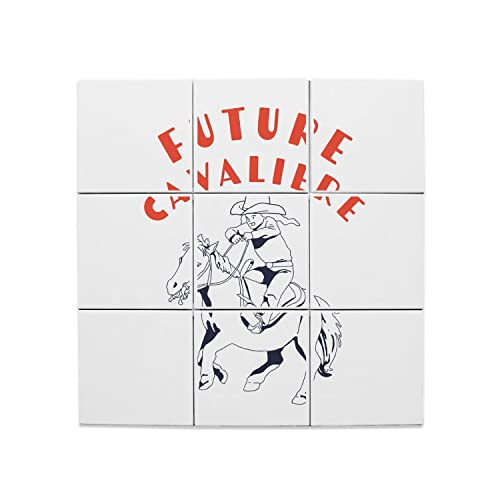Carreaux céramique future cavalière le cadeau idéal pour passionnée de cheval et sport