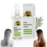 VIVEY Olio Di Ricino/Biotina/Olio Di Rosmarino Siero Capelli,Crescita Capelli Veloce Donna/Uomo,Ricrescita Capelli Donna/Uomo,Siero Spray Per Capelli Per,Favorisce Capelli E Barba, 60ml