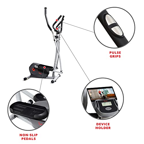 Sunny Health & Fitness Essentials Series Magnetic Smart Elliptical with Exclusive SunnyFit® App Enhanced Bluetooth Connectivity - SF-E322902 - Thumbnail 4