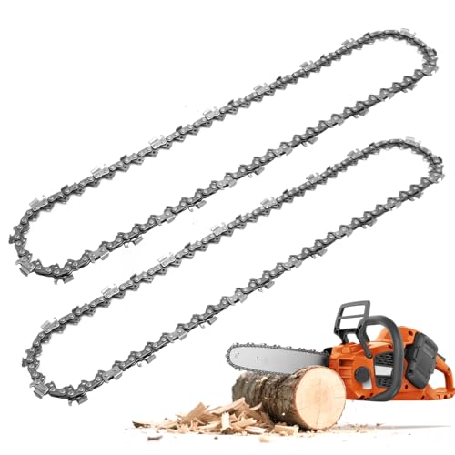 Image of MospdyGear 2Pcs 15" 0.325" Pitch .050" Gauge, 64 Drive Link Chainsaw Chain, Replacement for Husqvarna 340 345 350 435 435E 440E 450E