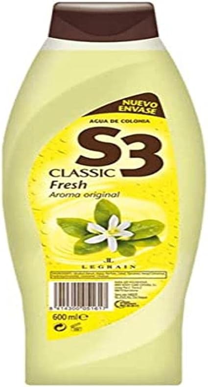 S3 CLASSIC FRESH colonia 600 ml + 25% : Amazon.es: Belleza