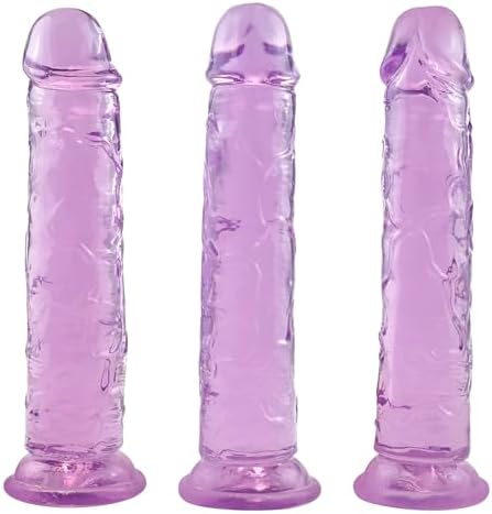 13 inch Thick Dildos, Purple Suction Cup Dildo, Jelly Butt Plug Sex Toys for Women — view 4