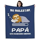 Amorea No Molestar Papá está recargando energías Manta Divertida de Papá para Hija Hijo Regalo de Cumpleaños Día del Padre Navidad (papá-b)